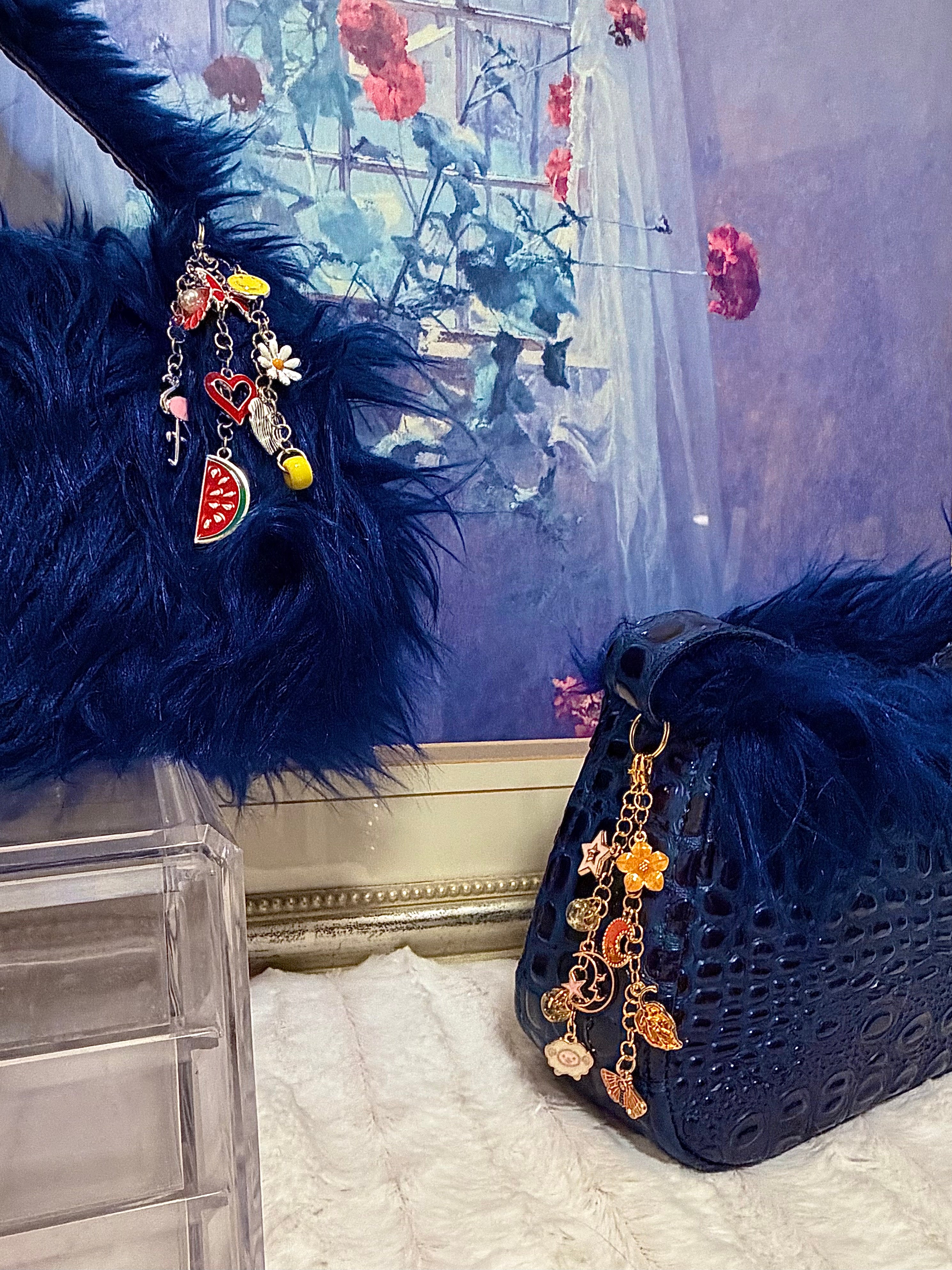 Reversible Shoulder Bag (Blue)